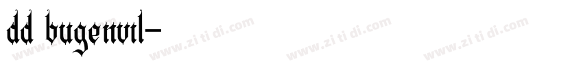 dd bugenvil字体转换